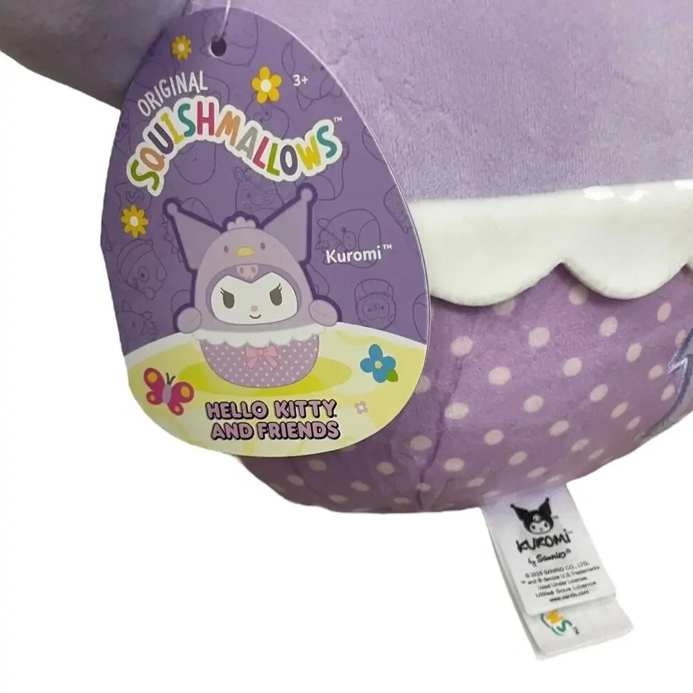 NWT Kuromi Hello Kitty Purple Squishmallows Stuffed Plush